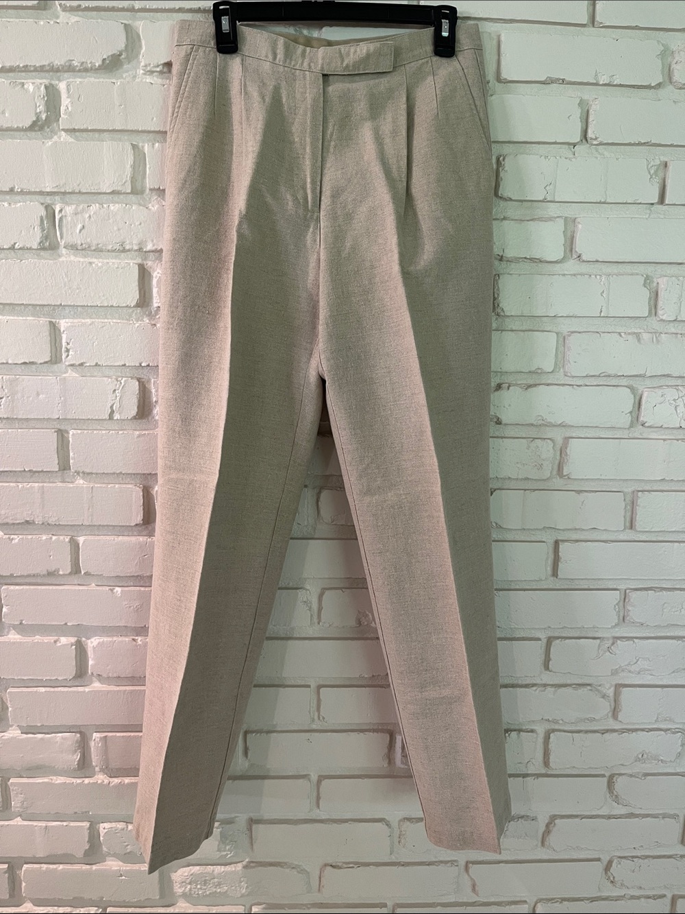 Liz Claiborne Women's Straight Leg Trousers in Beige